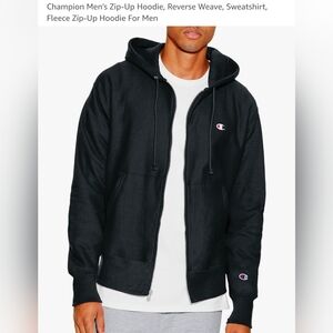Champion Men's Zip-Up Hoodie, Reverse Weave, Sweatshirt, Fleece Zip-Up Hoodie